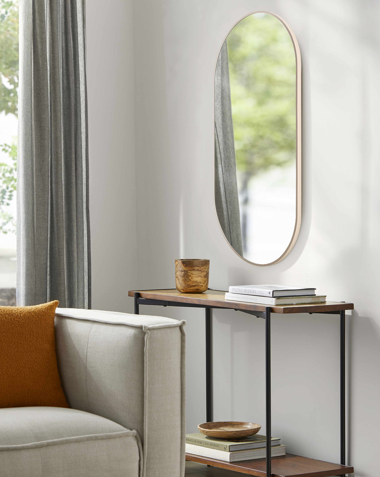 Hagenburg Dark Red Mirror-Mirrors-Parc Decor