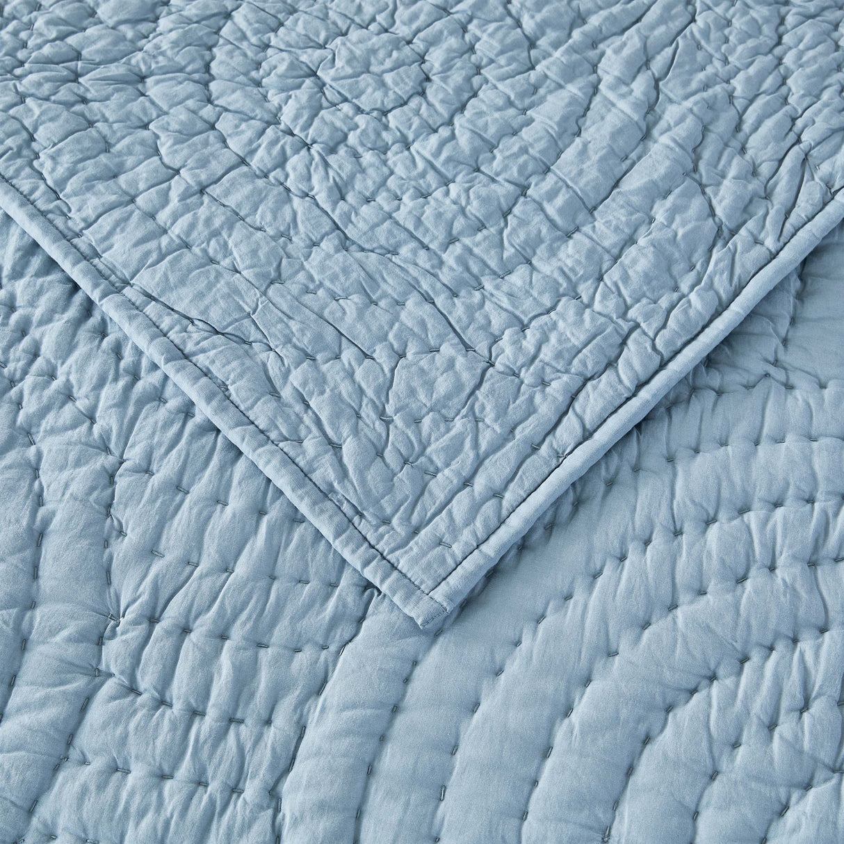 Halo Cotton Voile Hand Stitched Quilt Set-Quilt-Parc Decor