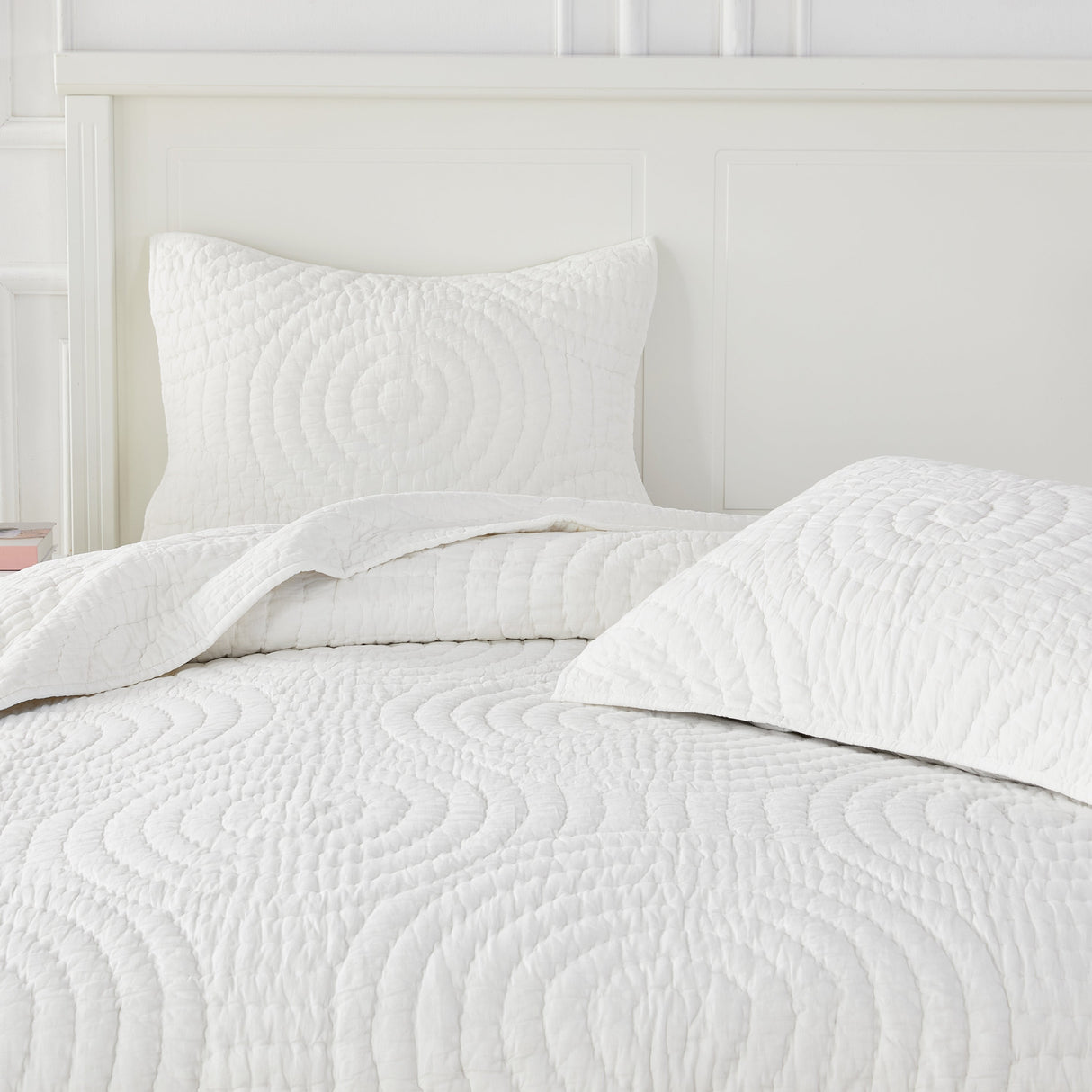 Halo Cotton Voile Hand Stitched Quilt Set-Quilt-Parc Decor