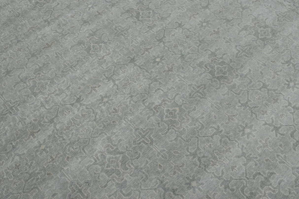 Hand knotted 8x10 Gray Modern Style Wool Area Rug