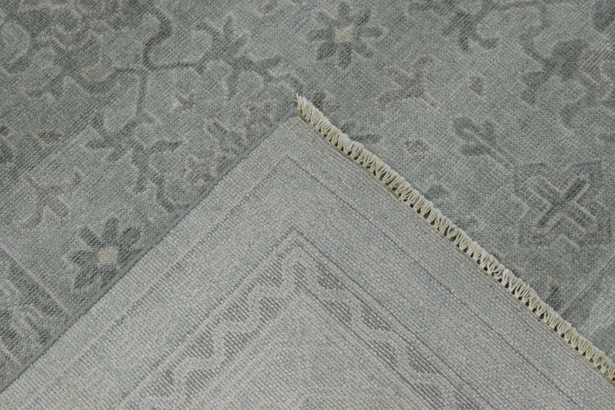 Hand knotted 8x10 Gray Modern Style Wool Area Rug