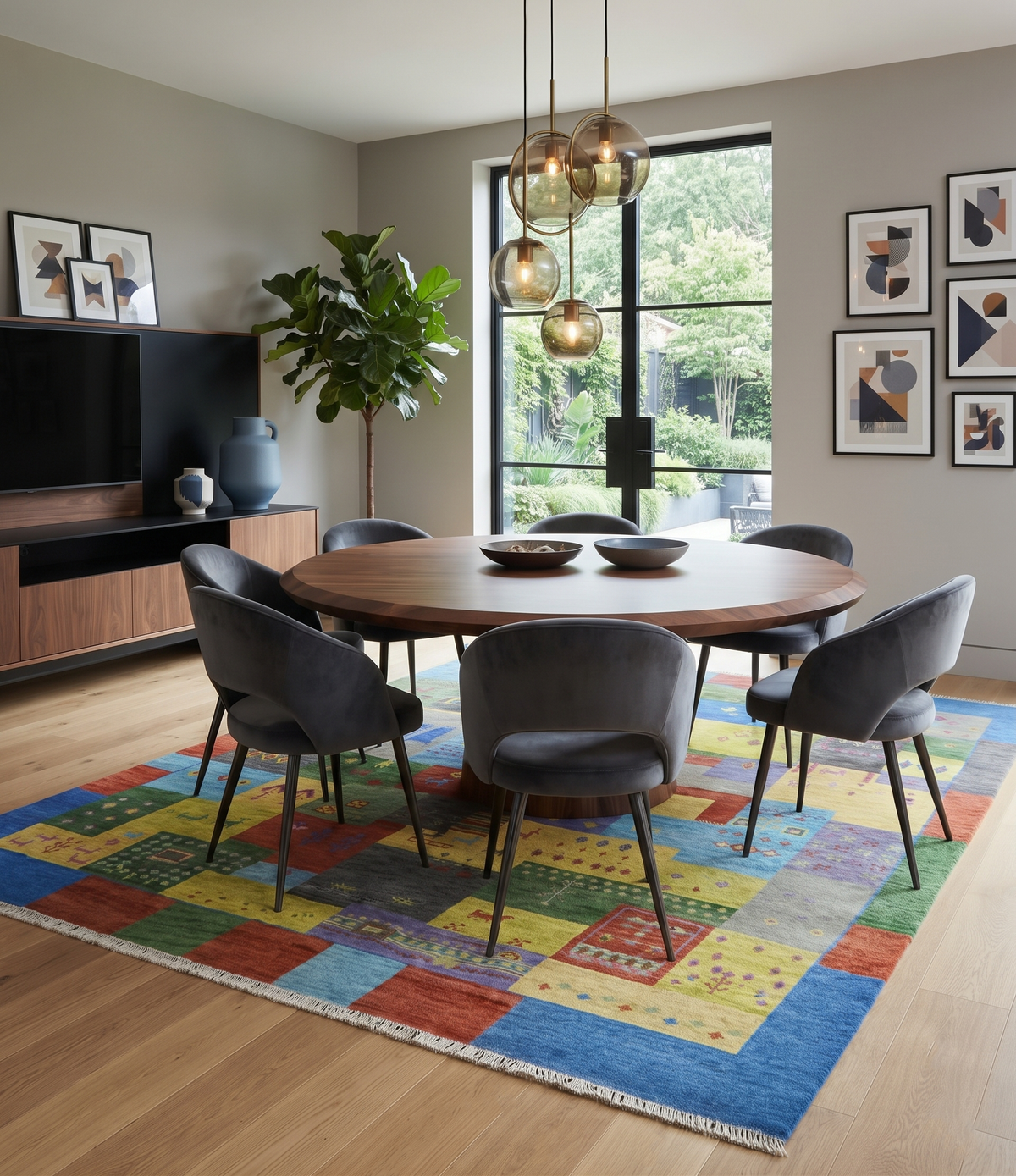 Hand knotted Traditional Multi color Antique Tribal Style Gabbeh Design Wool Area Rug