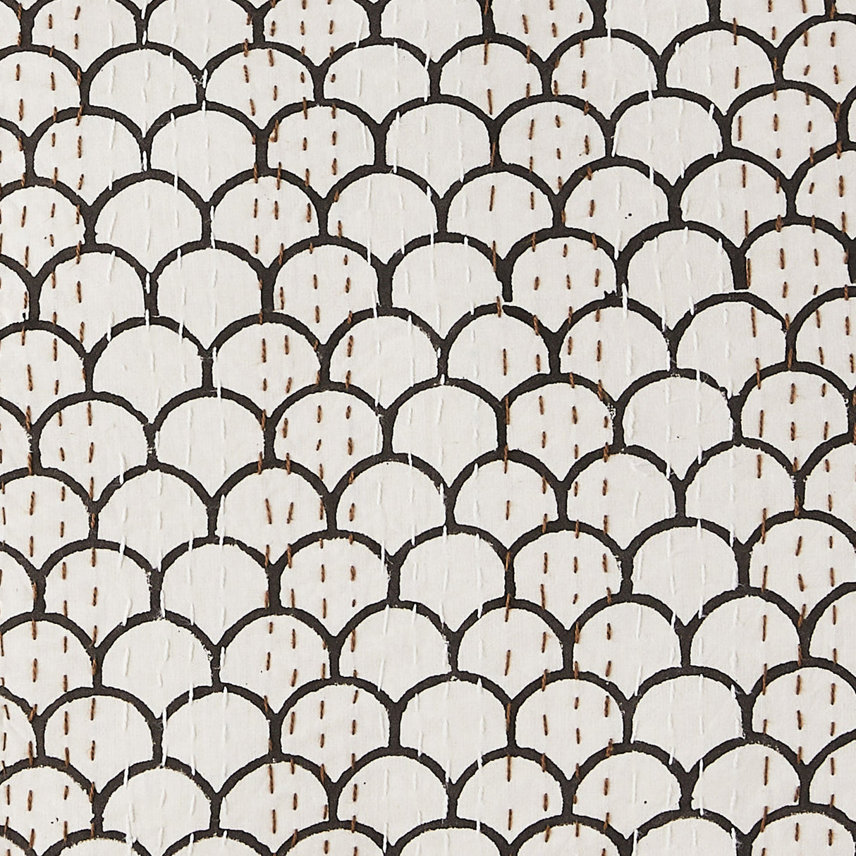 Hand Stitched Block Print Kantha Coverlets-Coverlet-Parc Decor