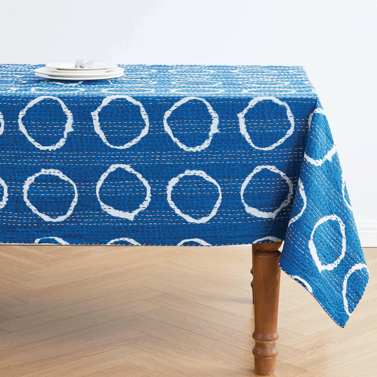 Hand Stitched Block Print Kantha Throws-Throw-Parc Decor