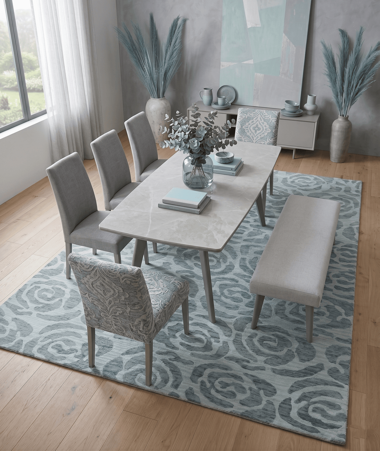 Hand Tufted Contemporary Gray and Silver Wool Area Rug
