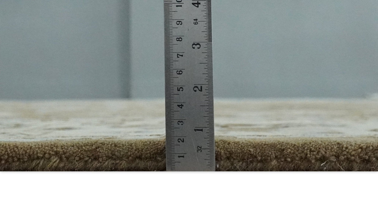 Hand Tufted Earthy Camel and Beige 8x10 Traditional Oushak Rug-Area Rug-Parc Decor