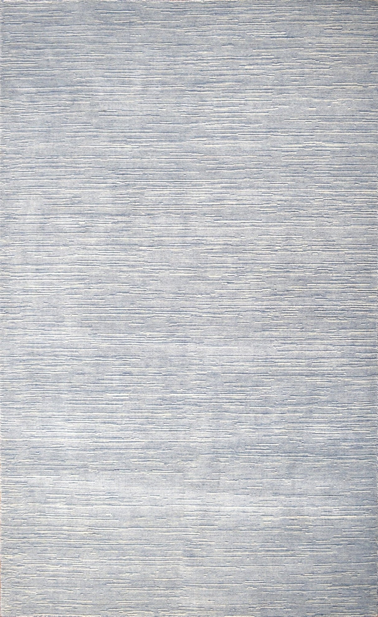 Hand Woven Blue, Ivory wool and Art Silk contemporary Area Rug-Area Rug-Parc Decor