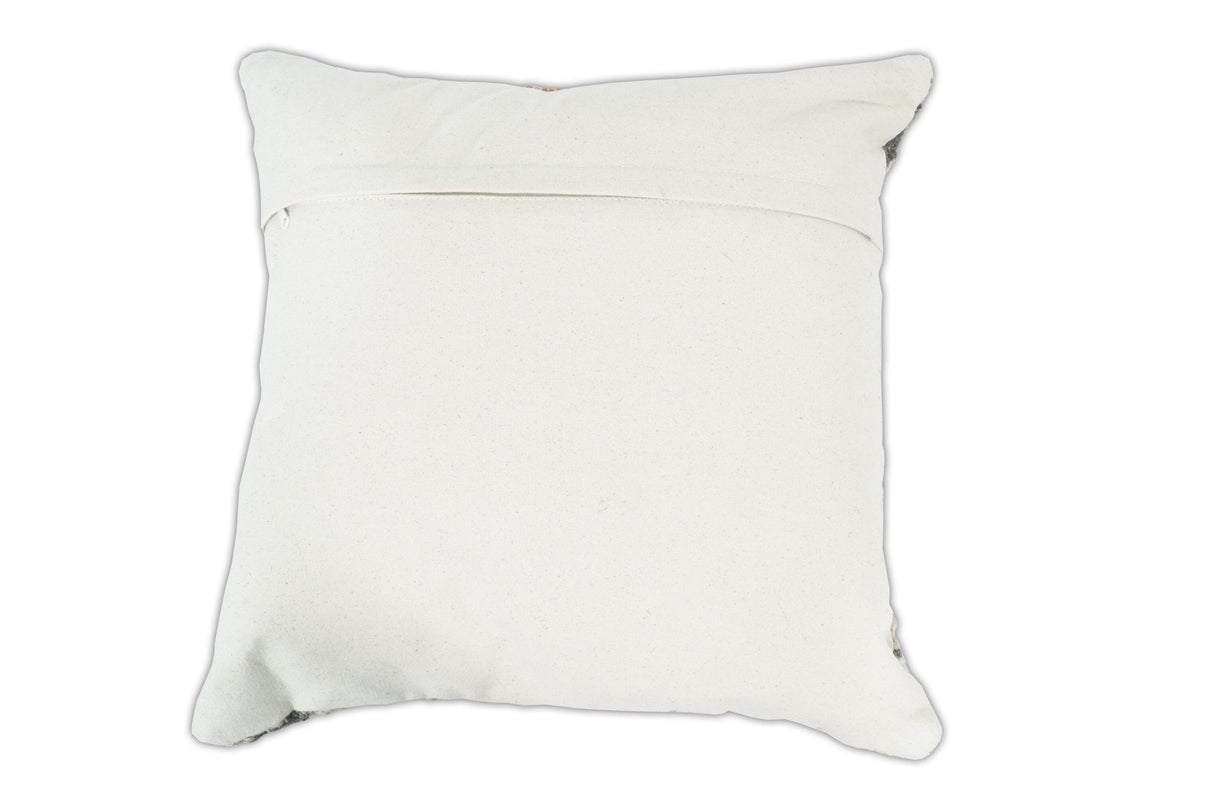 Hand Woven Boho Rust and Charcoal Jute and Wool Tribal Accent Pillow, Cushion | PL11-All Products-Parc Decor