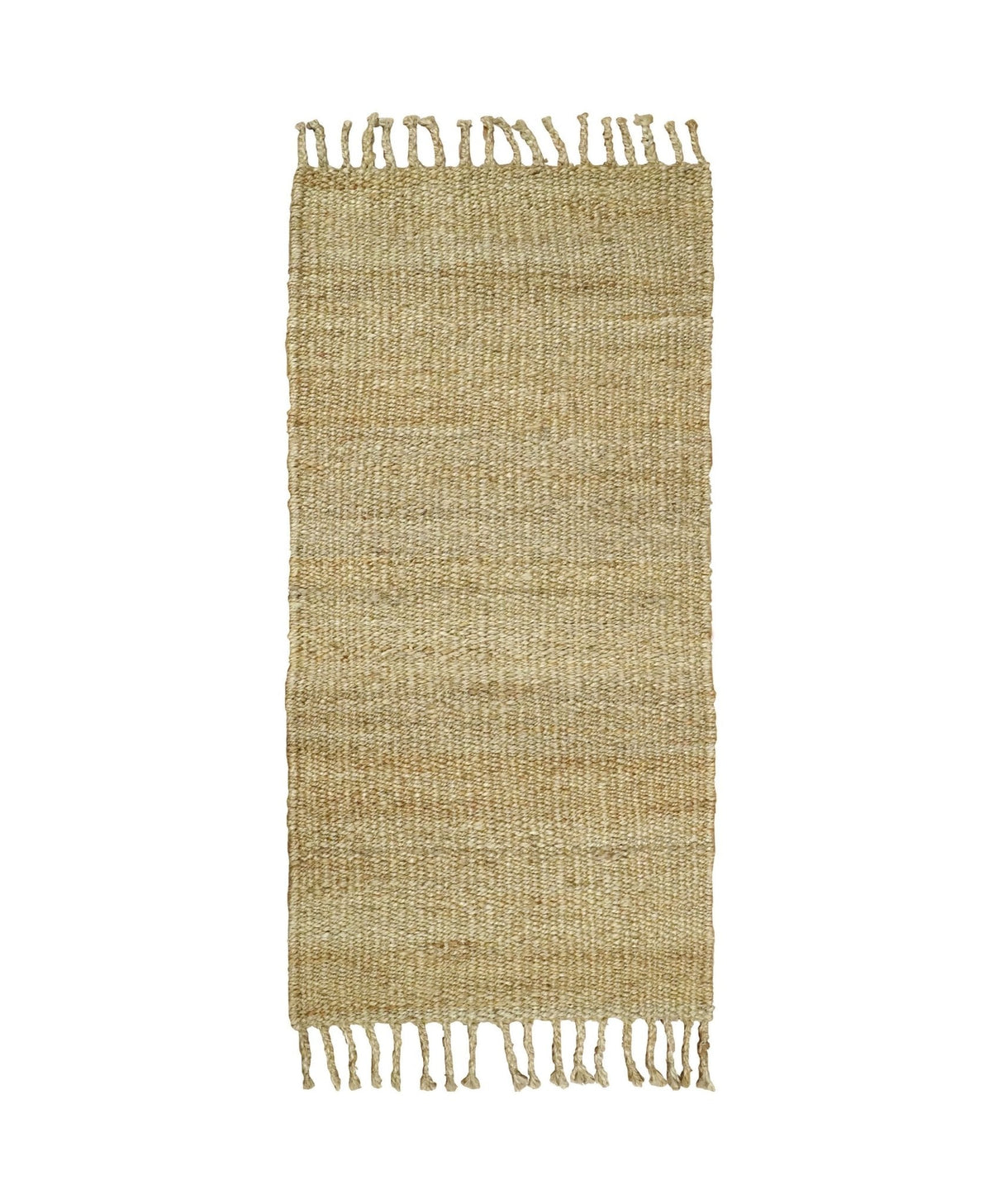 Hand Woven Natural Fiber Brown Natural Jute Rug