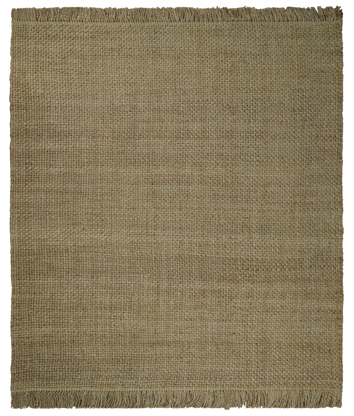 Hand Woven Natural Fiber Brown Natural Jute Rug