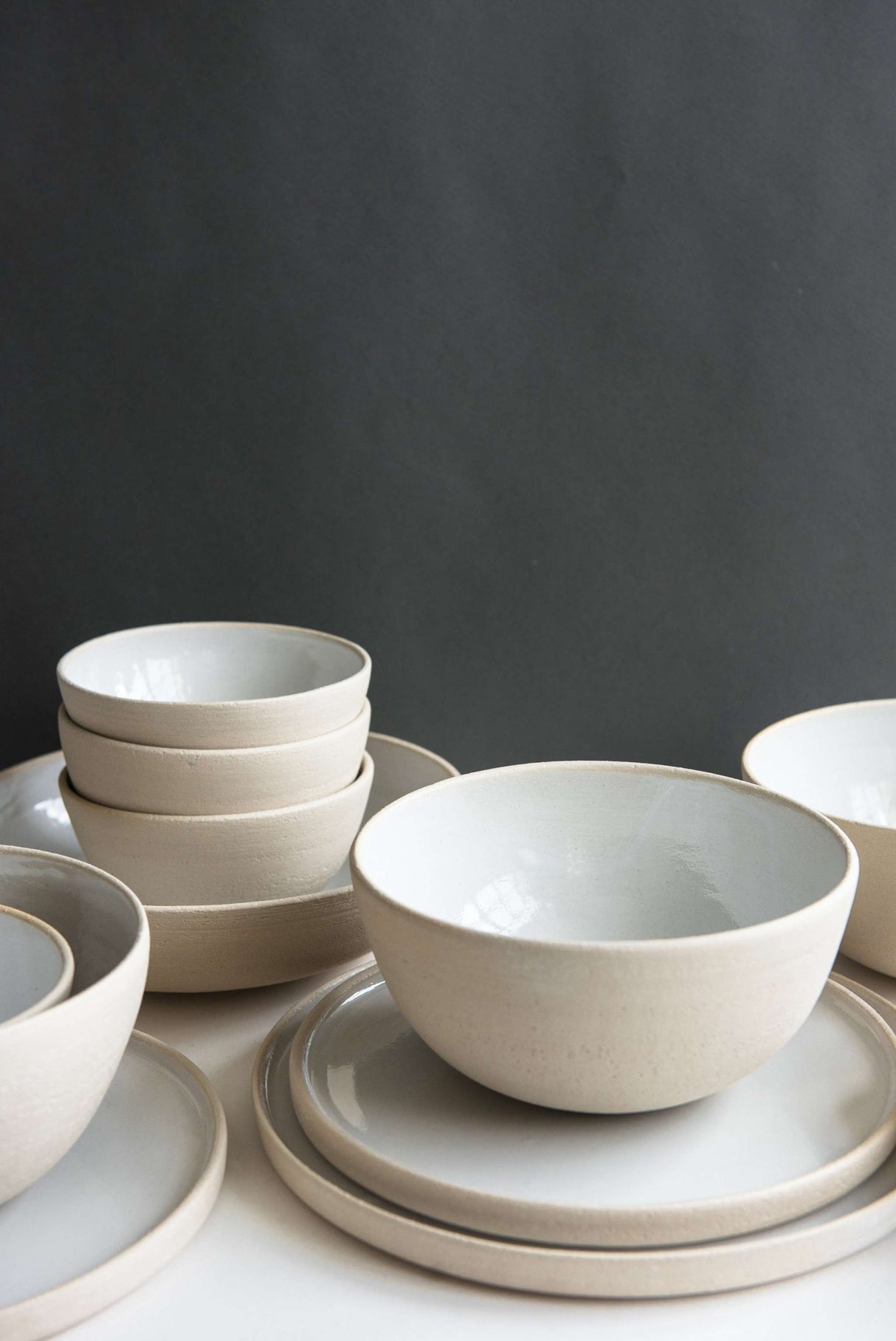 Handmade Stoneware Plates-Parc Decor