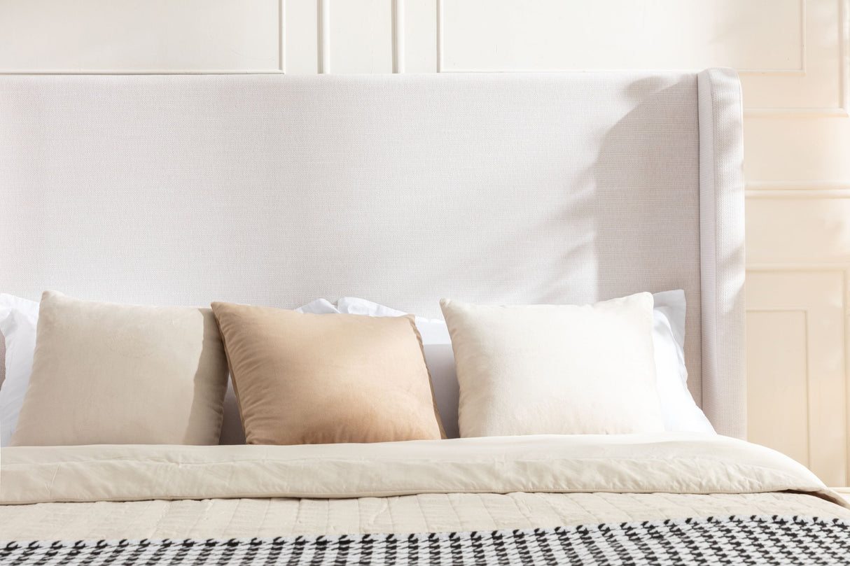 Harper Tall 54" Headboard Upholstered Queen Bed-Bedroom-Parc Decor