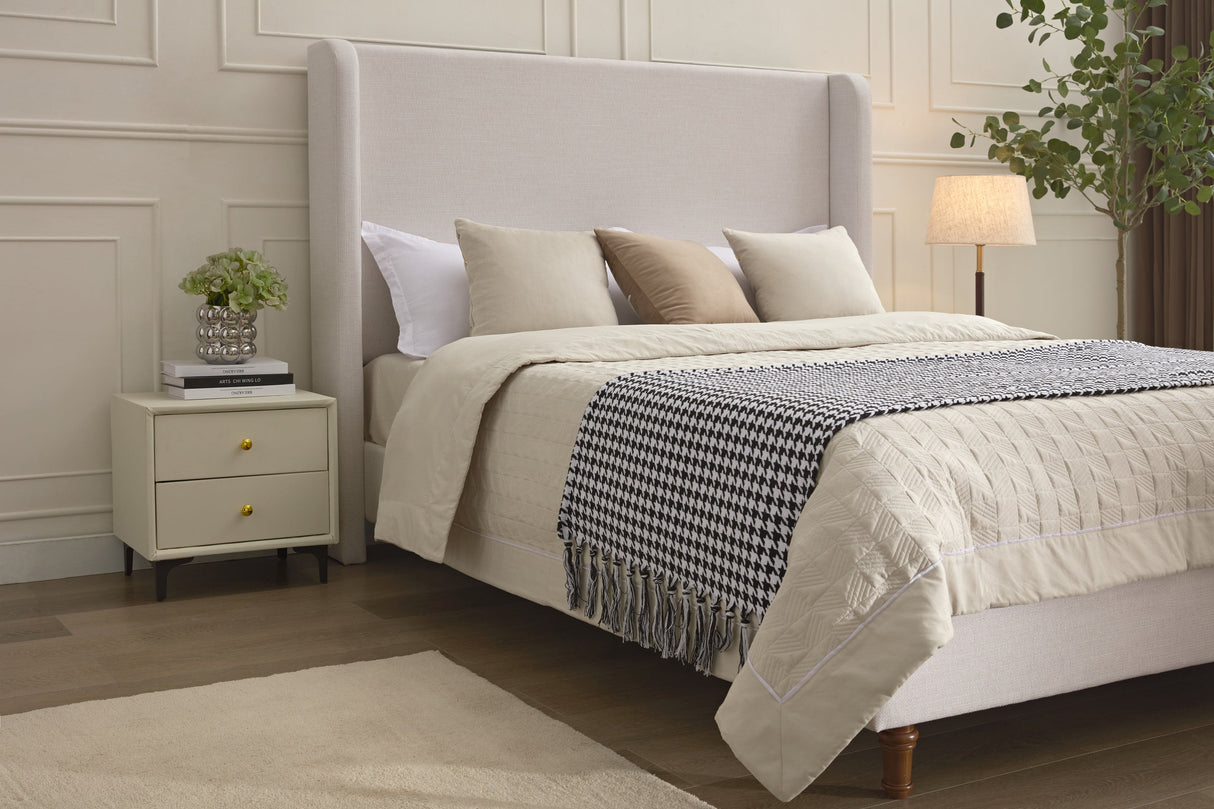 Harper Tall 54" Headboard Upholstered Queen Bed-Bedroom-Parc Decor