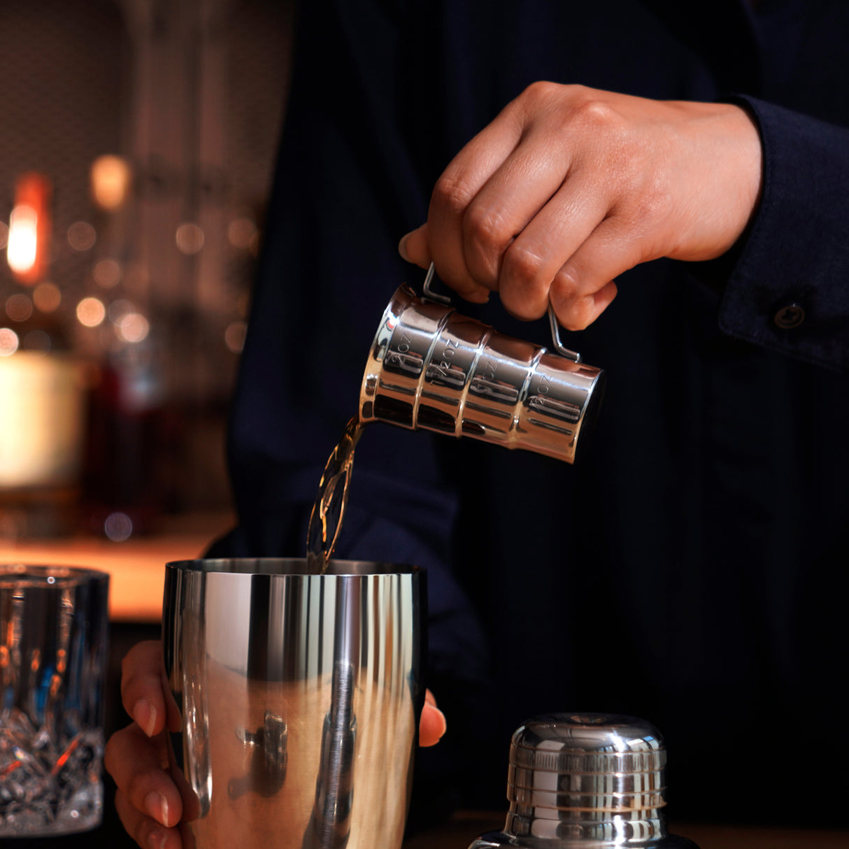 Harrison Stainless Steel Stepped Jigger