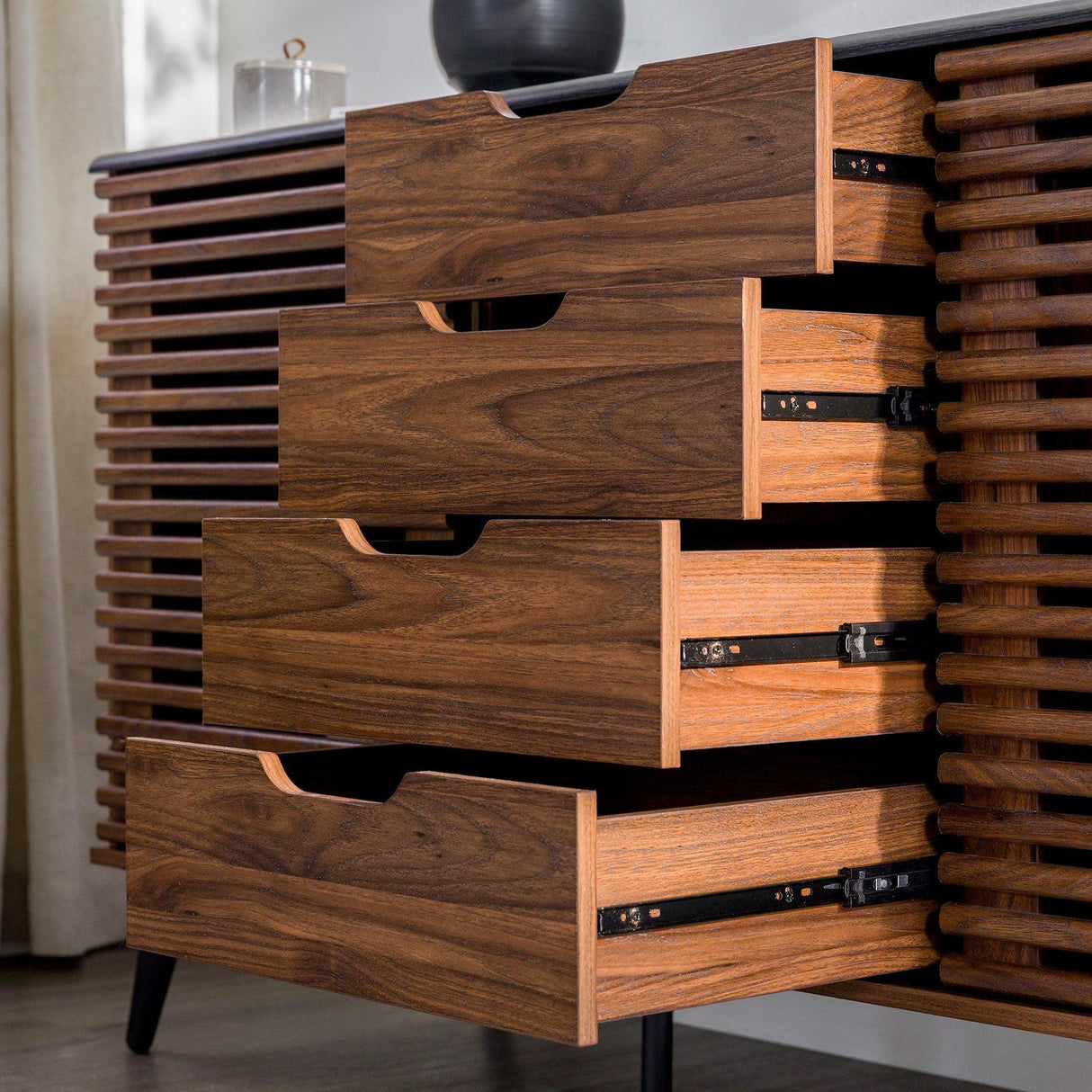 Havana Sliding Door Drawer Sideboard / TV Stand