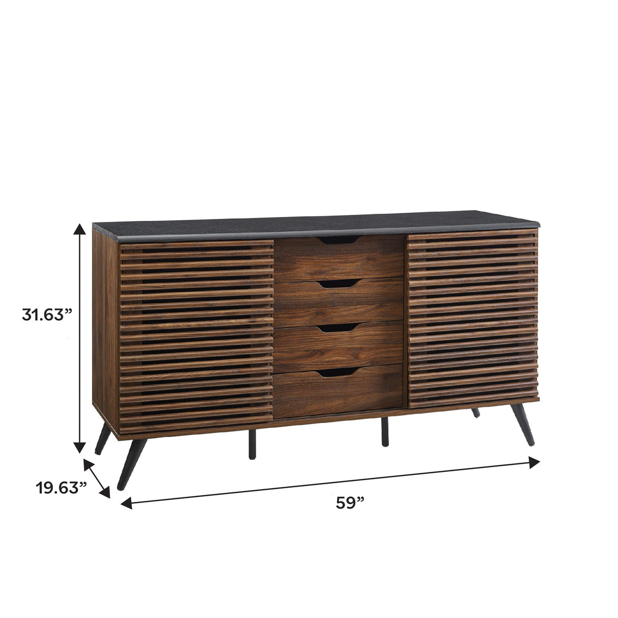 Havana Sliding Door Drawer Sideboard / TV Stand-Dining / Kitchen-Parc Decor