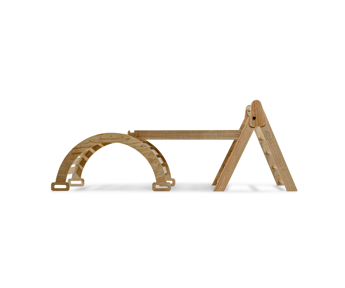 Hazel | Foldable Pikler Triangle with Slide & Rocker