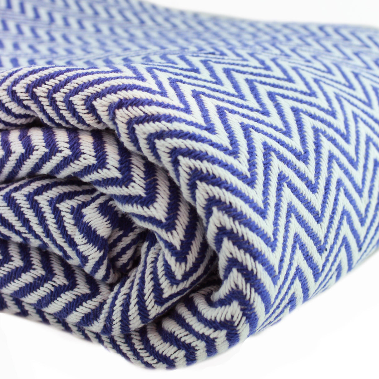 Herringbone Cotton Blanket-Blanket-Parc Decor