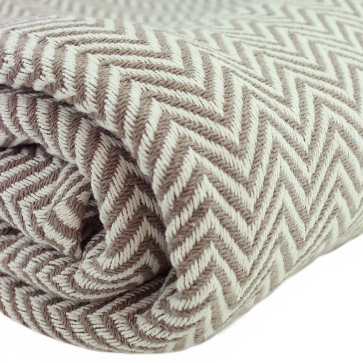 Herringbone Cotton Blanket-Blanket-Parc Decor