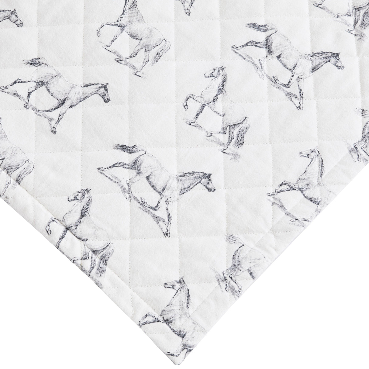 Horses Cotton Flannel Quilt Set-Quilt-Parc Decor