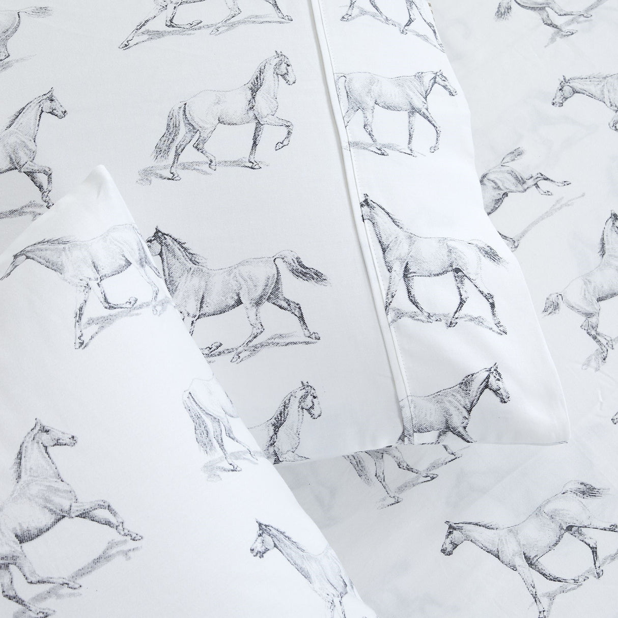 Horses Printed Sheet Set-Sheets-Parc Decor