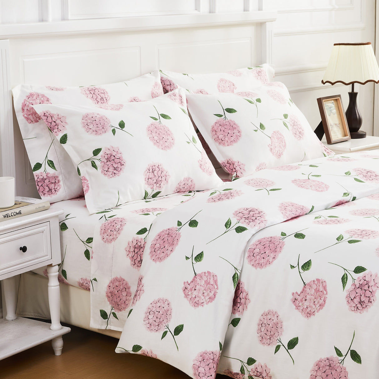 Hydrangea Printed Duvet Set-Duvets-Parc Decor