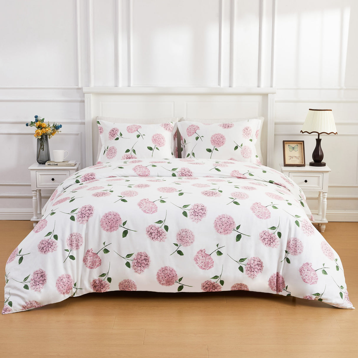 Hydrangea Printed Duvet Set-Duvets-Parc Decor