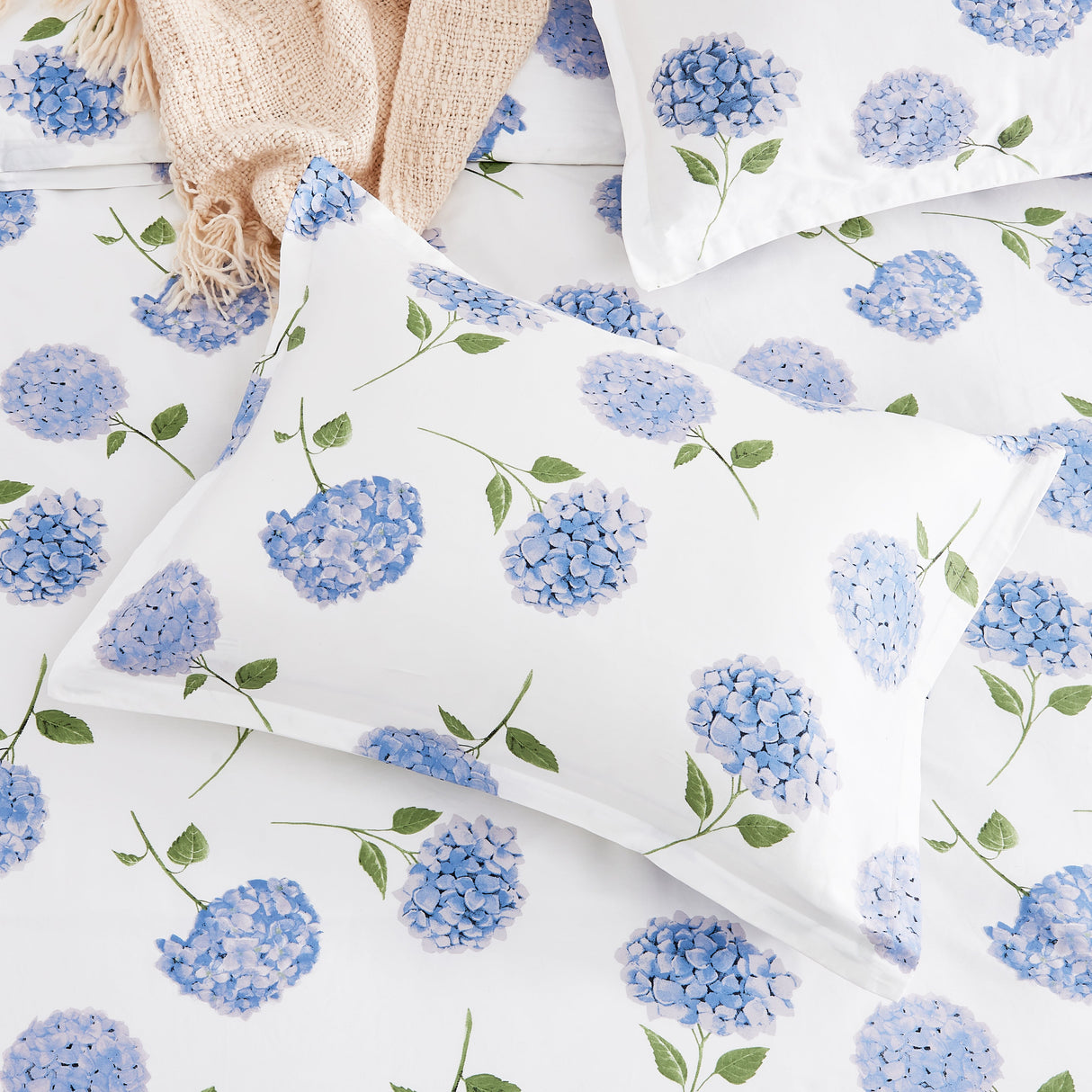Hydrangea Printed Duvet Set-Duvets-Parc Decor