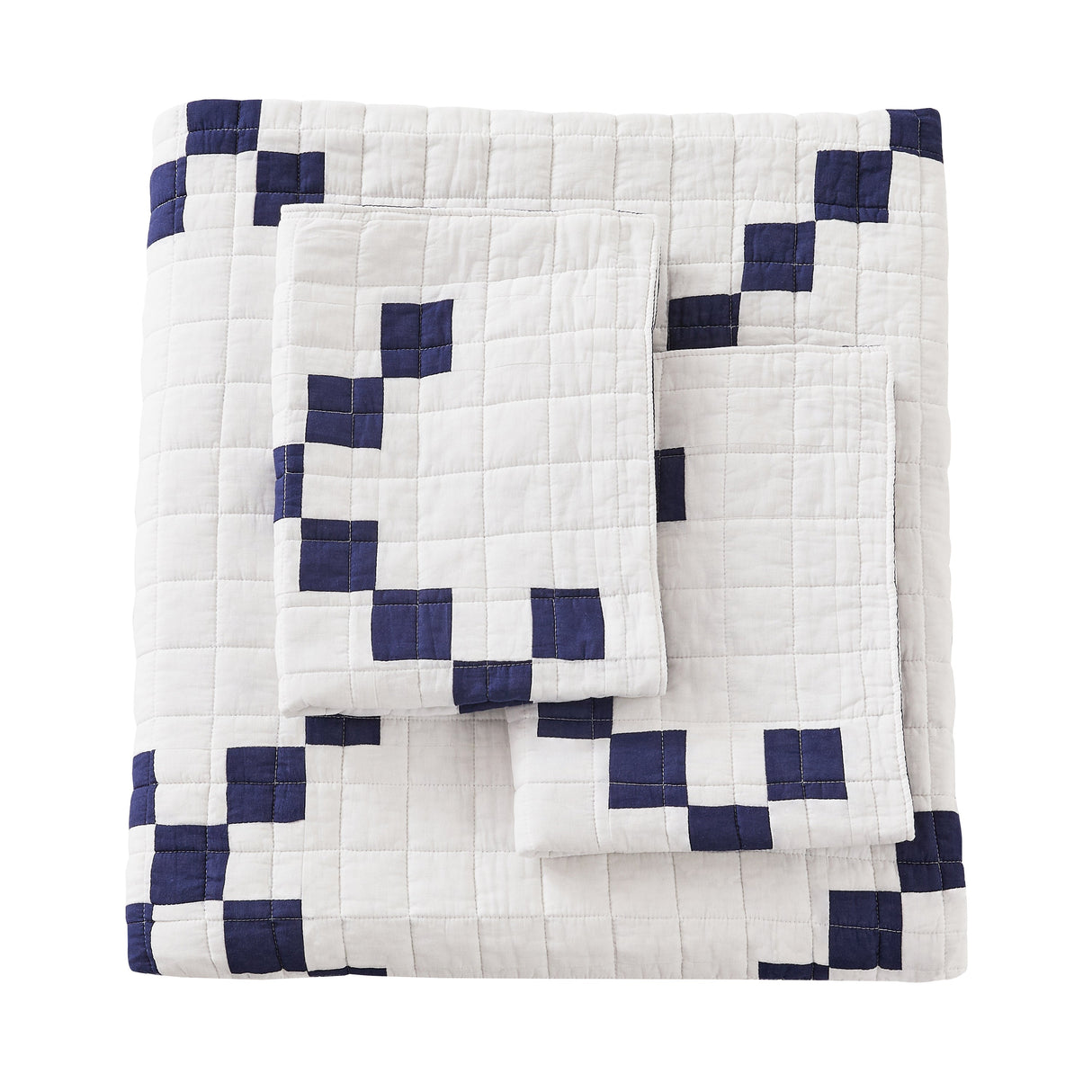 Irish Chain Patchwork Cotton Quilt Set-Quilt-Parc Decor