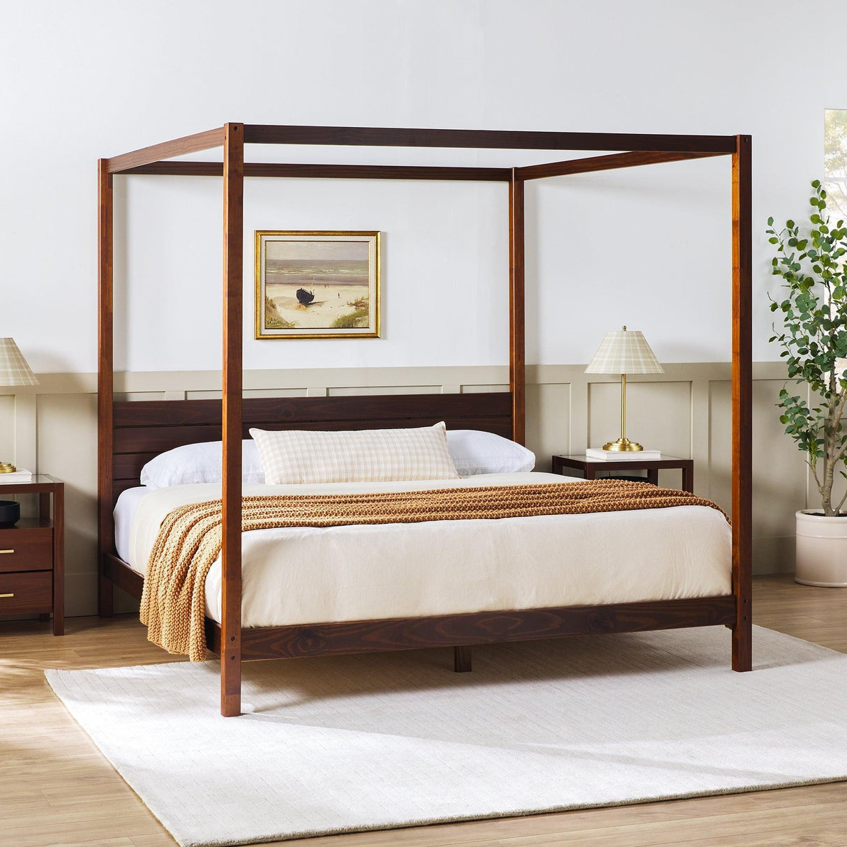 Isla Solid Wood Canopy Bedframe Collection