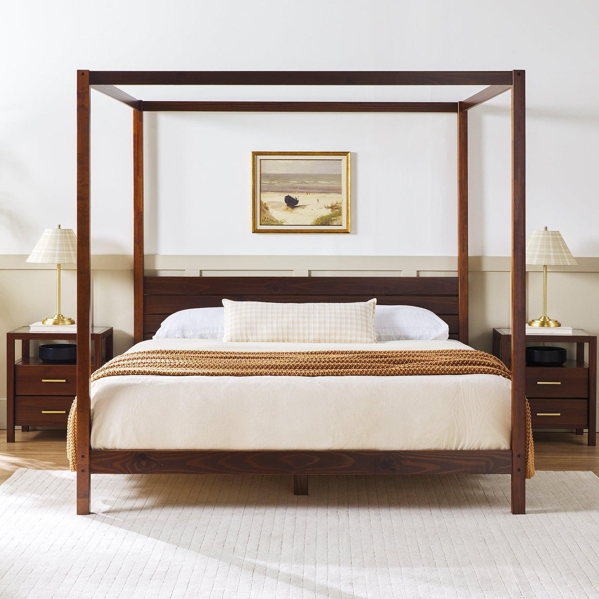 Isla Solid Wood Canopy Bedframe Collection