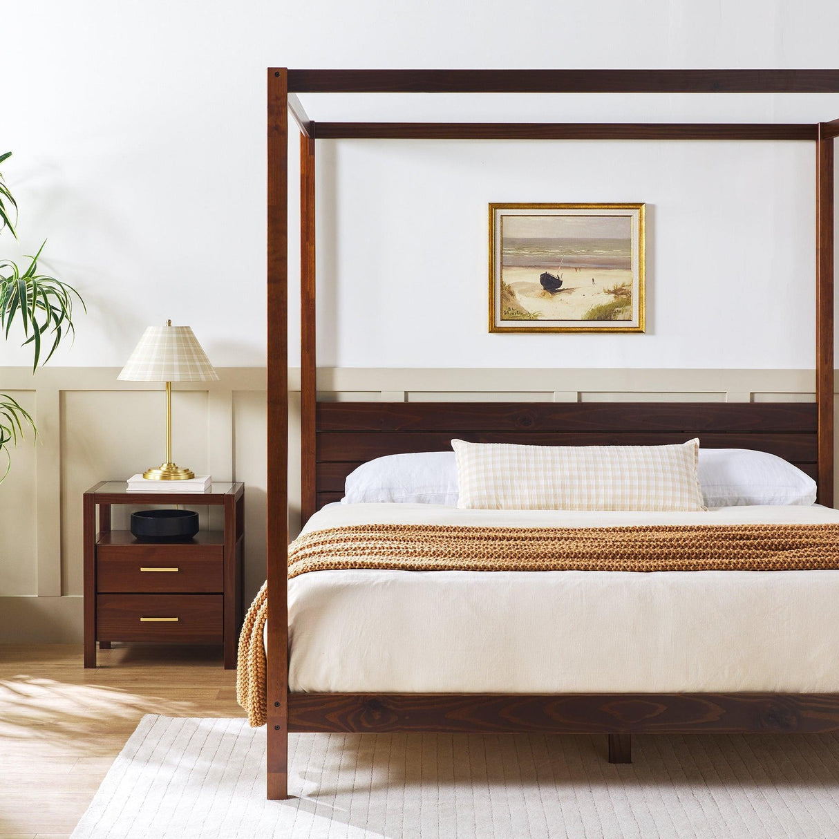 Isla Solid Wood Canopy Bedframe Collection