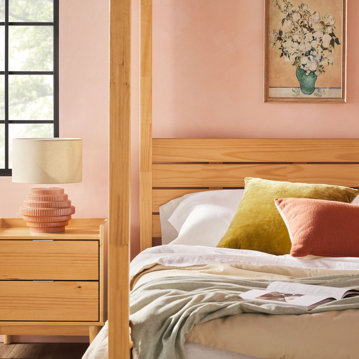 Isla Solid Wood Canopy Bedframe Collection-Bedroom-Parc Decor