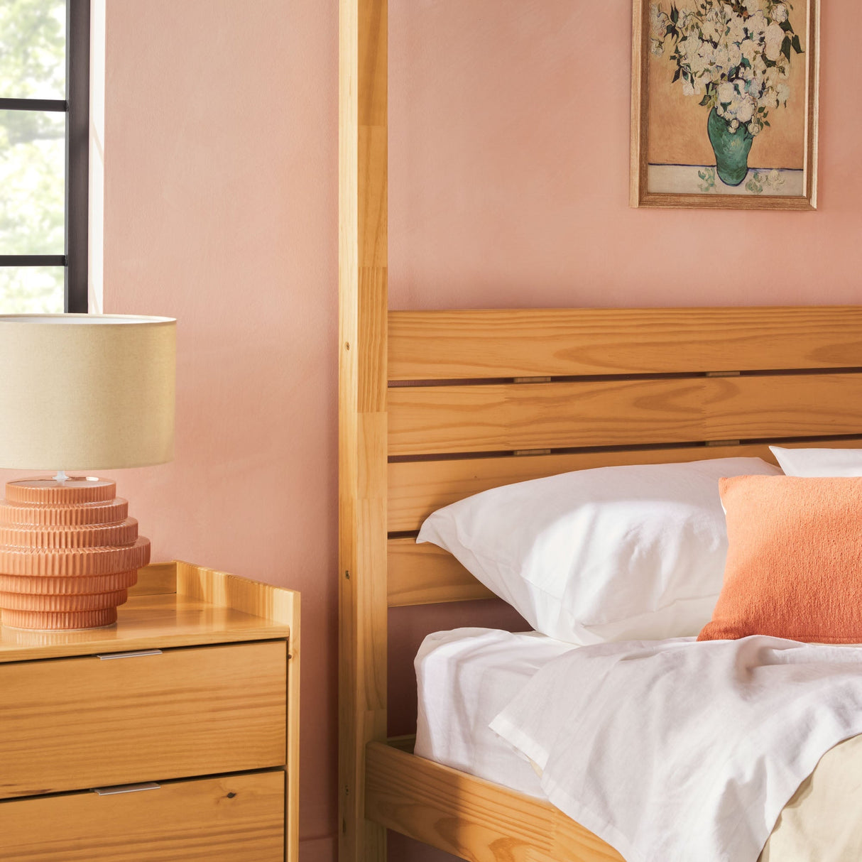 Isla Solid Wood Canopy Bedframe Collection-Bedroom-Parc Decor