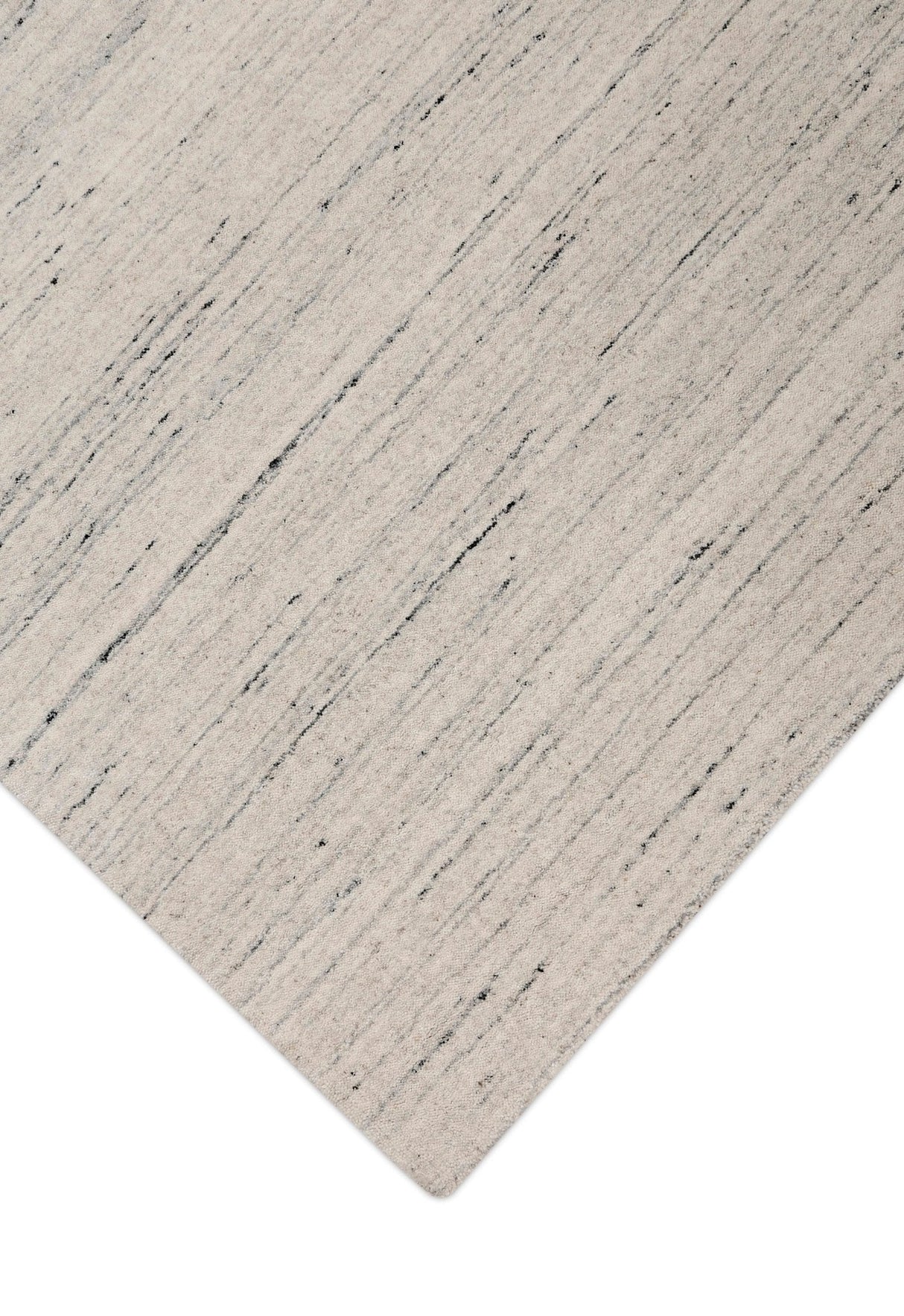 Ivory Modern Style Hand Loomed Wool Area Rug