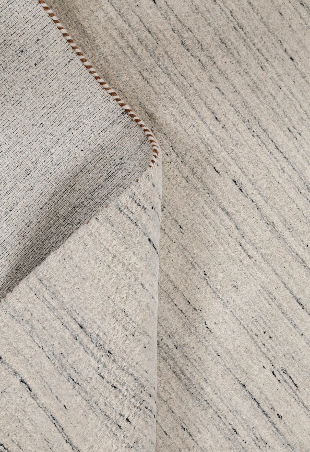Ivory Modern Style Hand Loomed Wool Area Rug