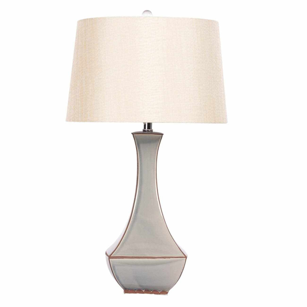Kalilangan Gray Ceramic Table Lamp-Lighting-Parc Decor