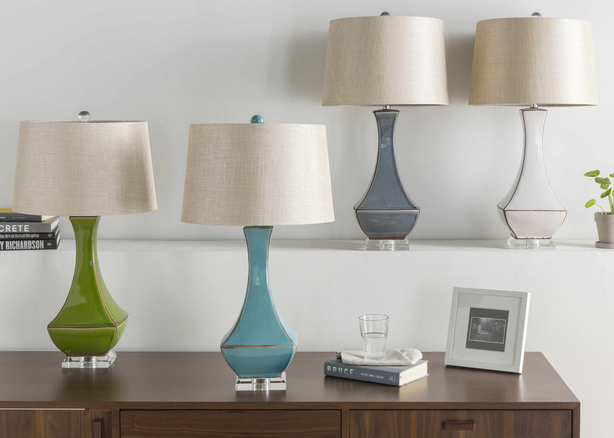 Kalilangan Gray Ceramic Table Lamp-Lighting-Parc Decor