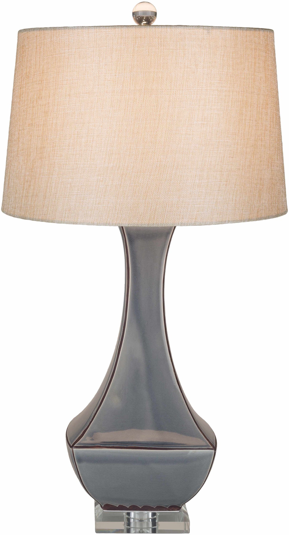 Kalilangan Gray Ceramic Table Lamp-Lighting-Parc Decor