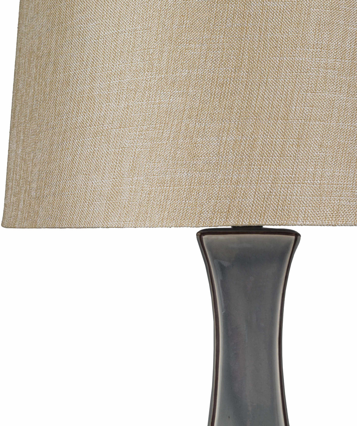 Kalilangan Gray Ceramic Table Lamp-Lighting-Parc Decor