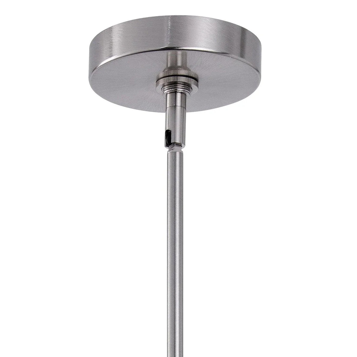 Kara Farmhouse 1-Light Textured Glass Nickel Island Pendant Light