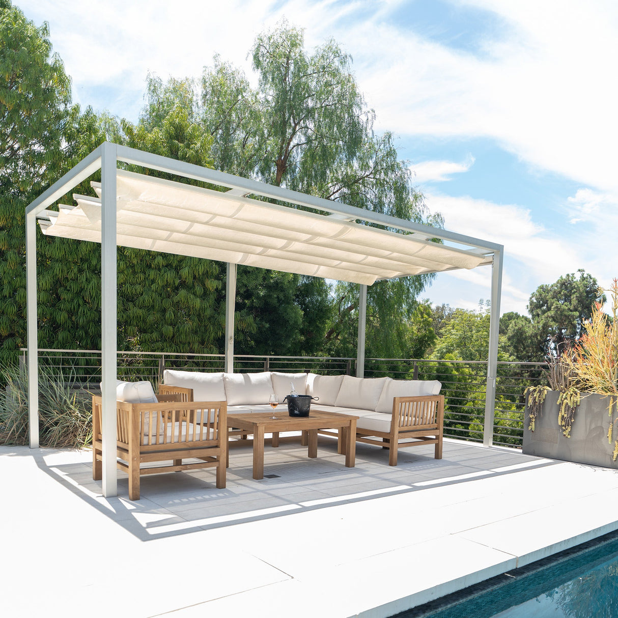 Kauai Natural Teak Indoor/Outdoor Coffee Table-table-Parc Decor