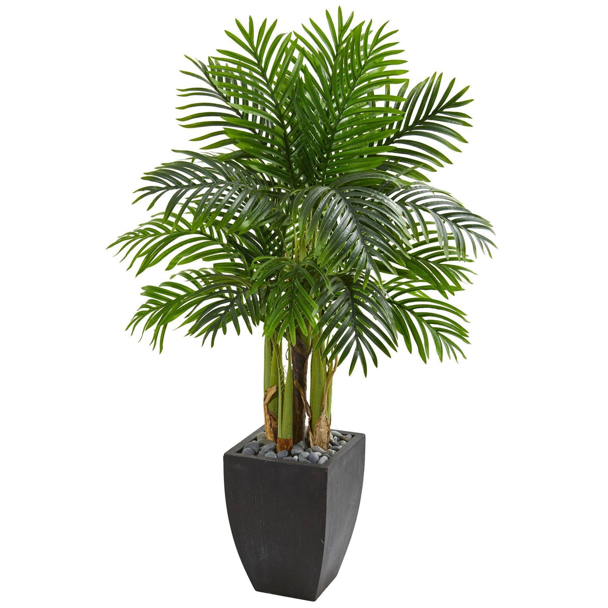 Kentia Palm Artificial Tree in Black Planter-Tree-Parc Decor