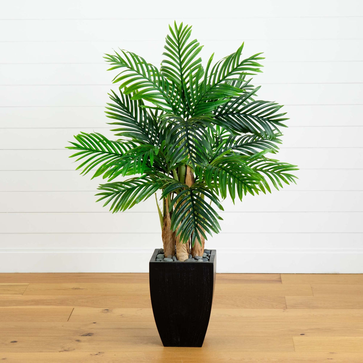 Kentia Palm Artificial Tree in Black Planter-Tree-Parc Decor