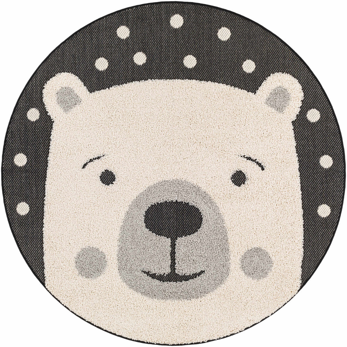 Kids Bear Animal Print Nursery Area Rug - Clearance-Rugs-Parc Decor