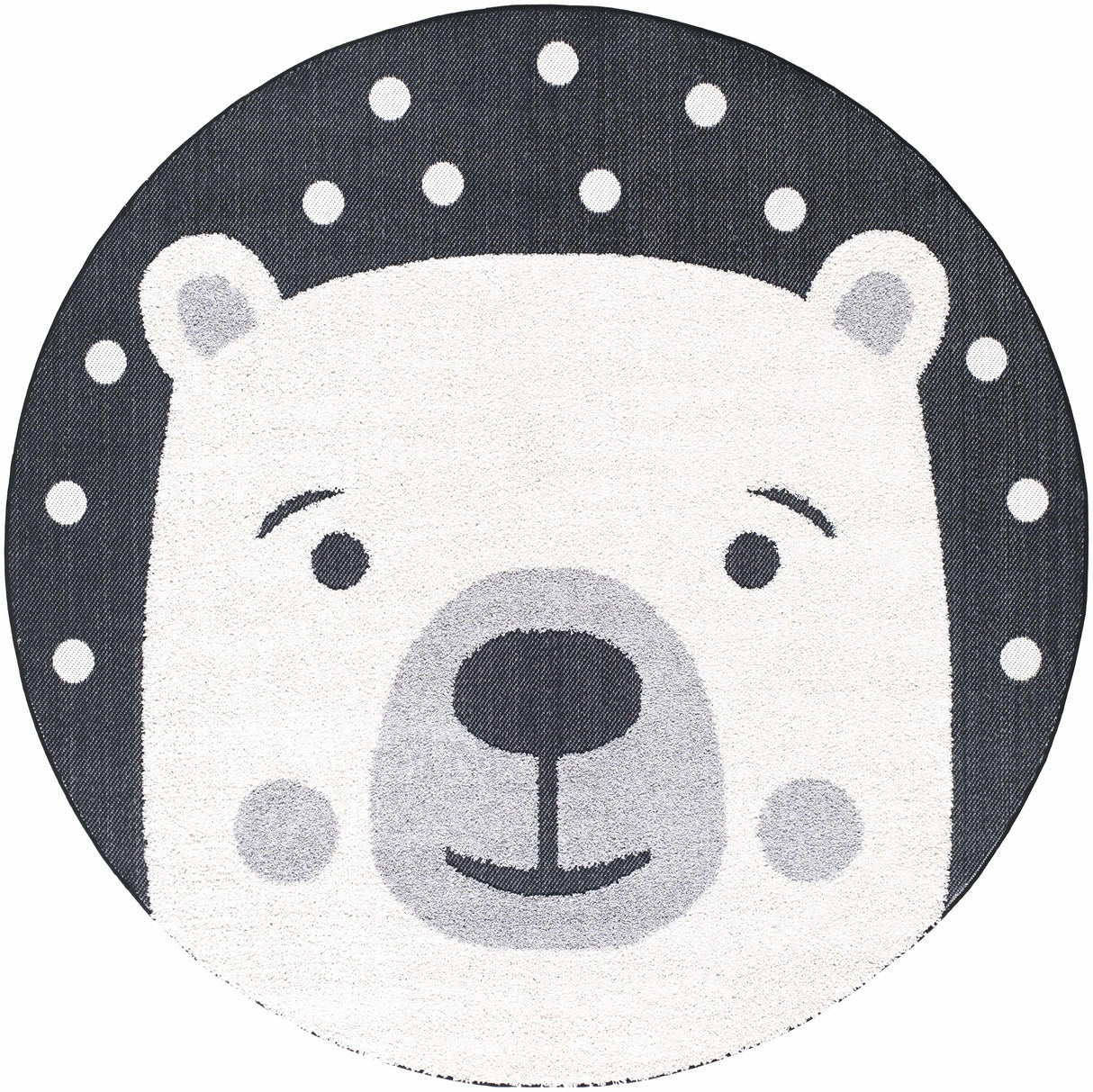 Kids Bear Animal Print Nursery Area Rug - Clearance-Rugs-Parc Decor