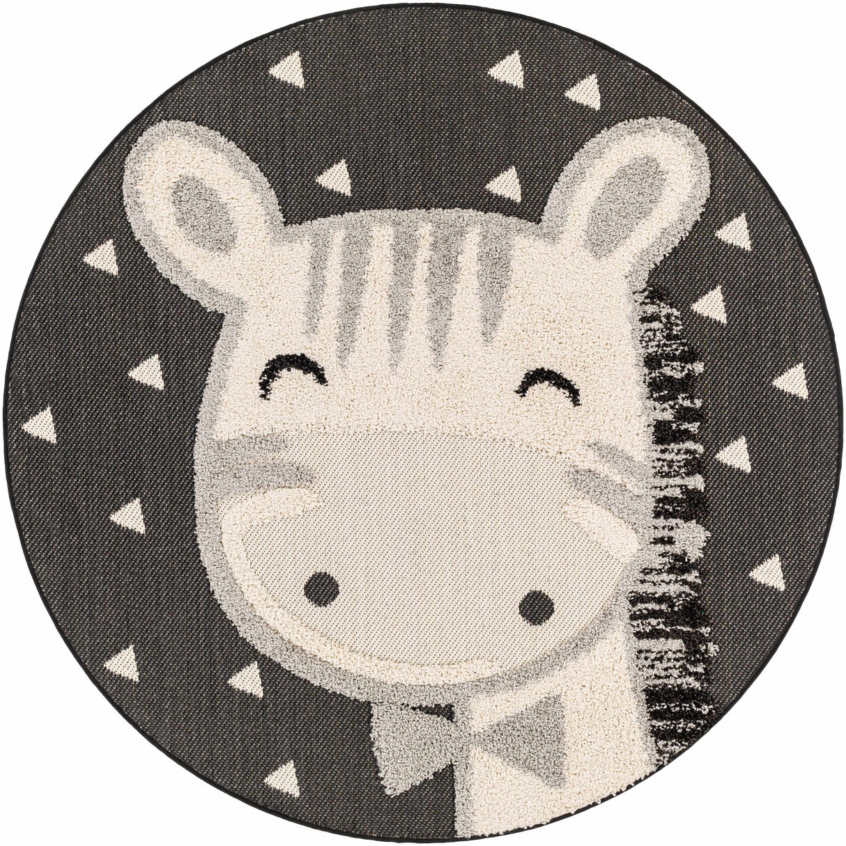 Kids Giraffe Bowtie Animal Print Nursery Area Rug - Clearance-Rugs-Parc Decor