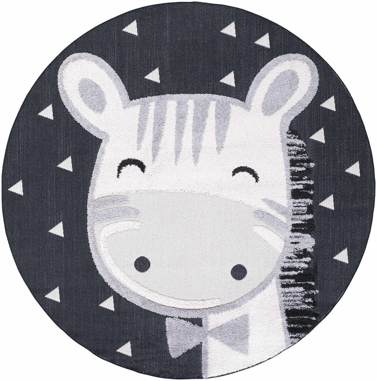 Kids Giraffe Bowtie Animal Print Nursery Area Rug - Clearance-Rugs-Parc Decor