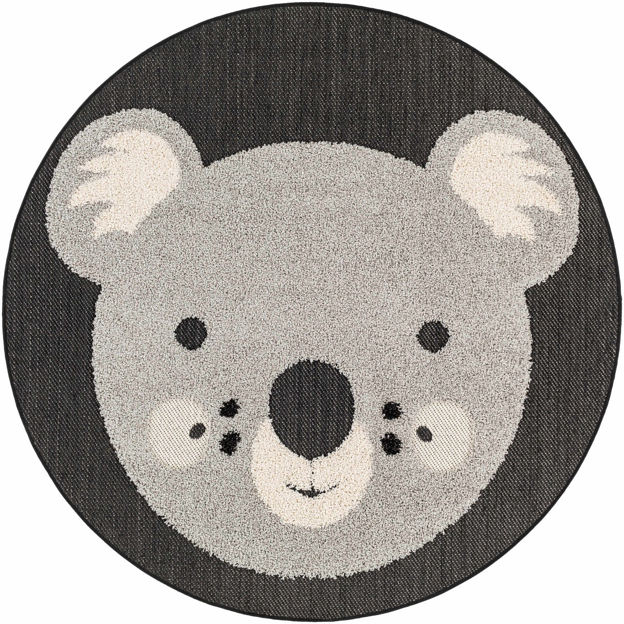 Kids Koala Animal Print Nursery Area Rug - Clearance-Rugs-Parc Decor