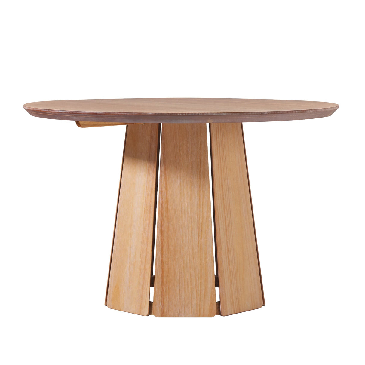 Koa 48" Round Solid Wood Pedestal Dining Table-Dining / Kitchen-Parc Decor